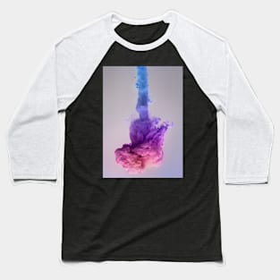 Ink Blob Blue Pink Baseball T-Shirt